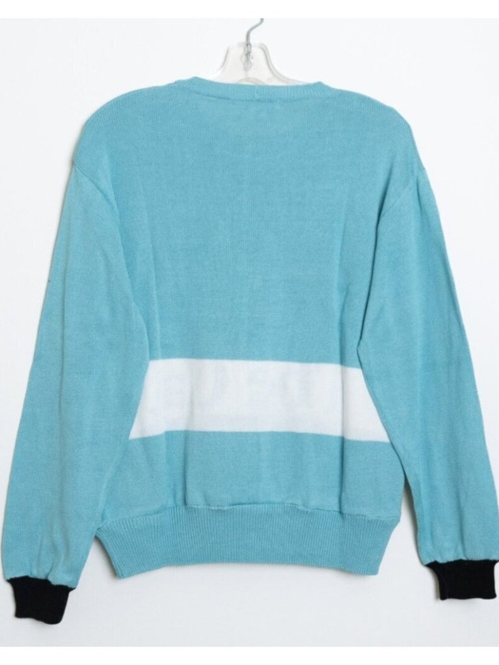 Vintage Iceberg Felix The Cat Knit Sweater Blue White Cartoon Italy Rare S - Picture 2 of 14